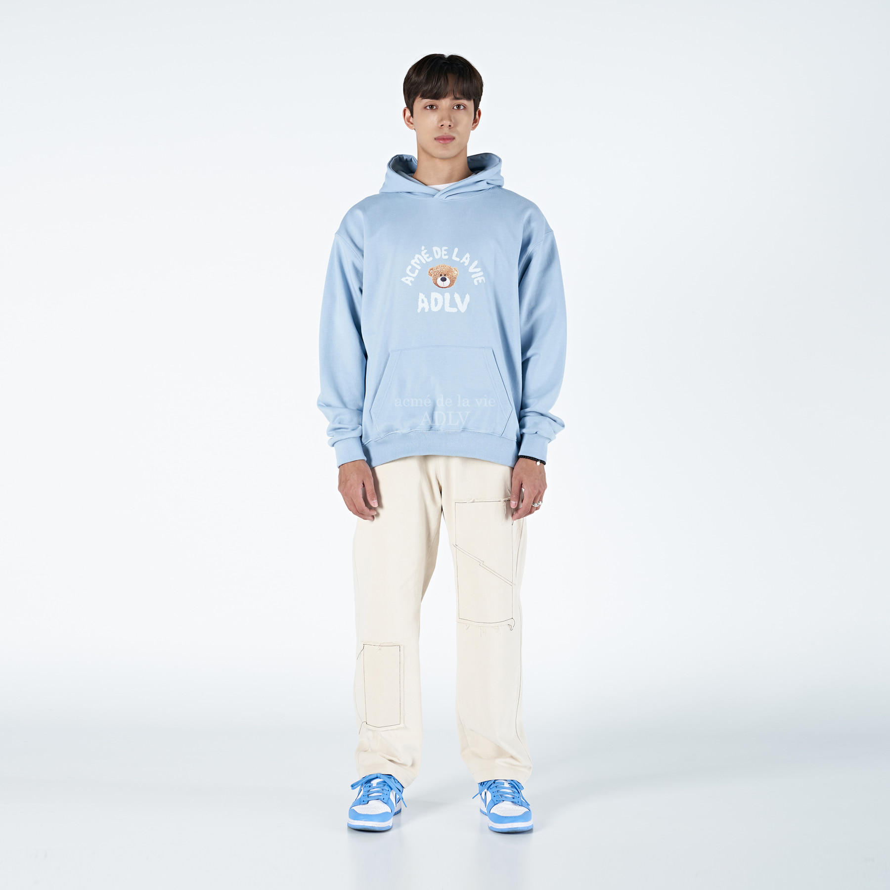 ADLV-[아크메드라비] TEDDY BEAR (BEAR DOLL) HOODIE SKYBLUE