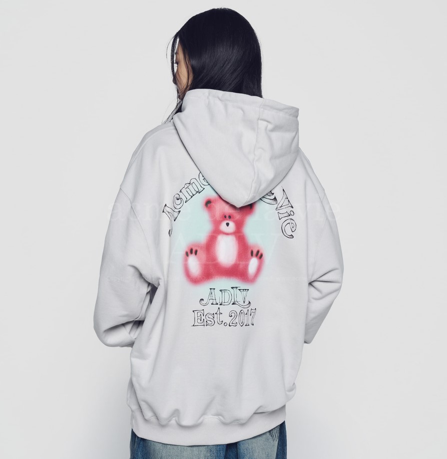 韓國直送 ADLV - BLUR SKETCH BEAR HOODIE5