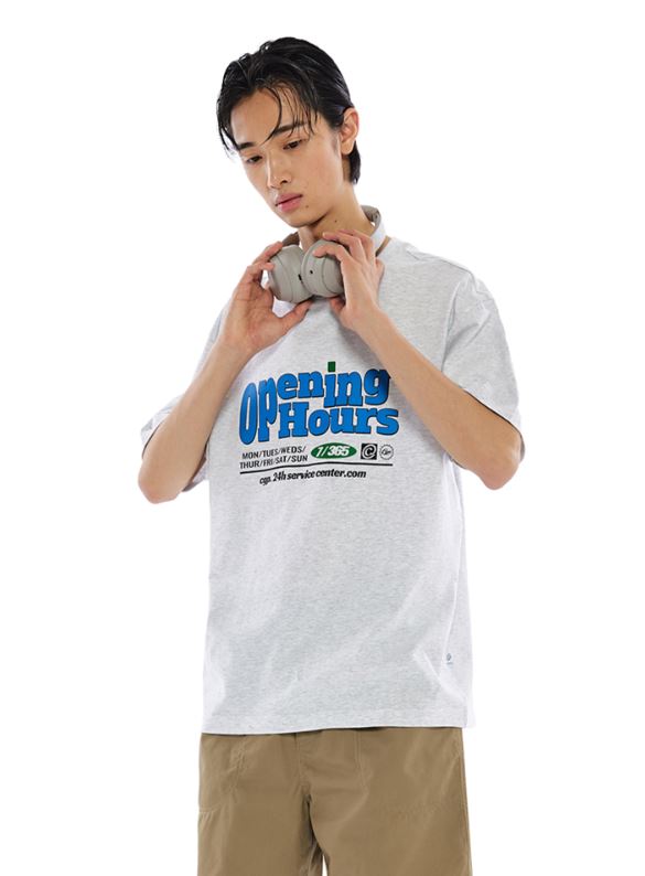 韓國CODEGRAPHY - 24H OPENING HOUR SHORT T-SHIRT_4 color