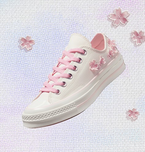 韓國 CONVERSE - Chuck 70 Cherry Blossom Vintage White A06222C｜櫻花系列