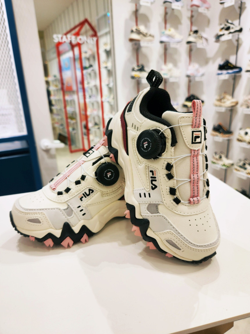 韓國FILA KIDS OAKMONT DIAL v2 KD (白色/粉紅色)