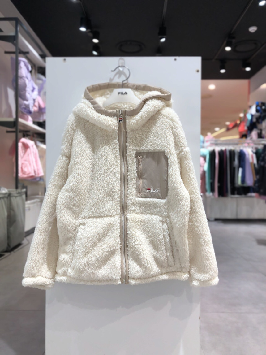 韓國FILA KIDS Pocket Boa Fleece (奶油色)