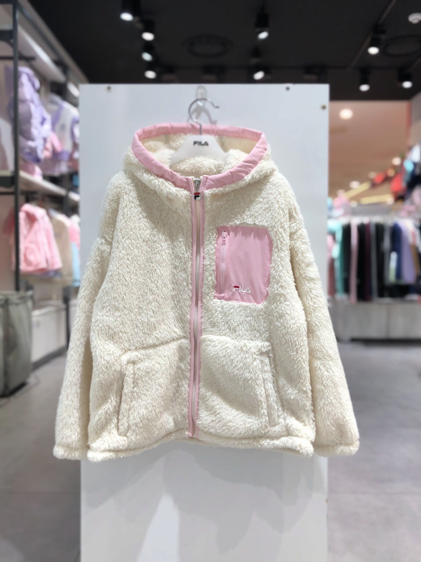 韓國FILA KIDS Pocket Boa Fleece (淺粉紅色)