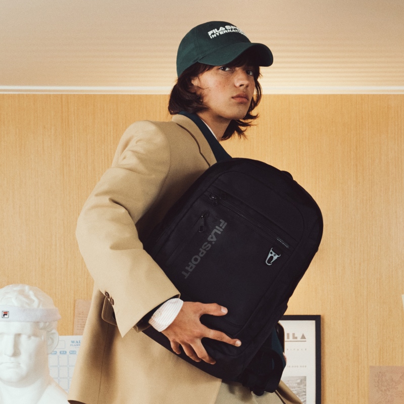 韓國FILA Partiton Back Pack (BLACK)