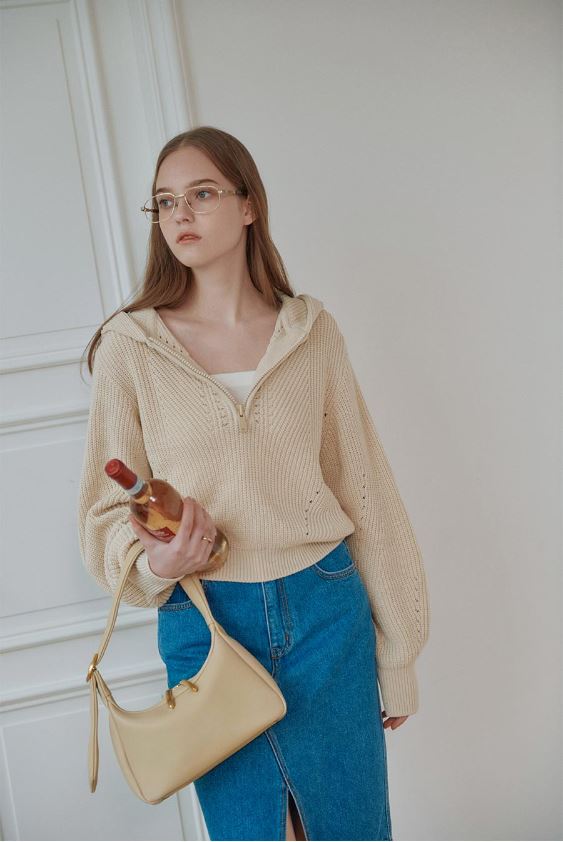 韓國LOEUVRE - Sac de Siege Small (ECRU)