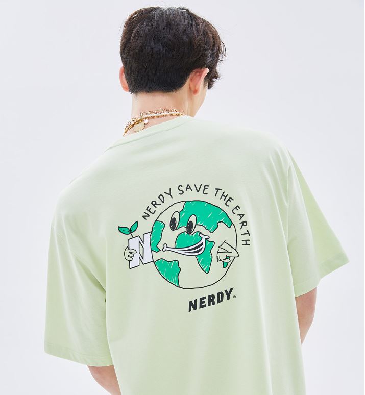韓國 NERDY - Earth Short Sleeve T-shirt (2color)
