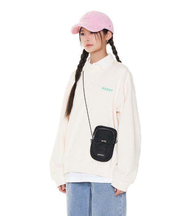 韓國 NERDY - String Mini Bag Black