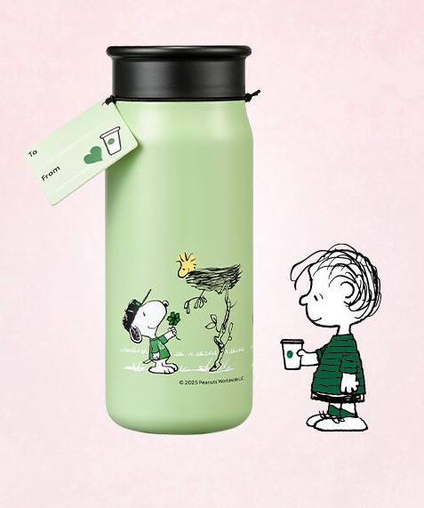 韓國 Starbucks - 史努比聯名 花式玻璃杯 355ml