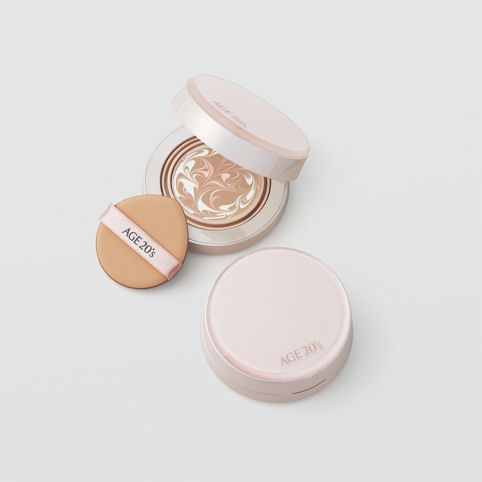 Age20s - Glow Glass Essence Cover Pact (Case x1+refill 12.5g x2)