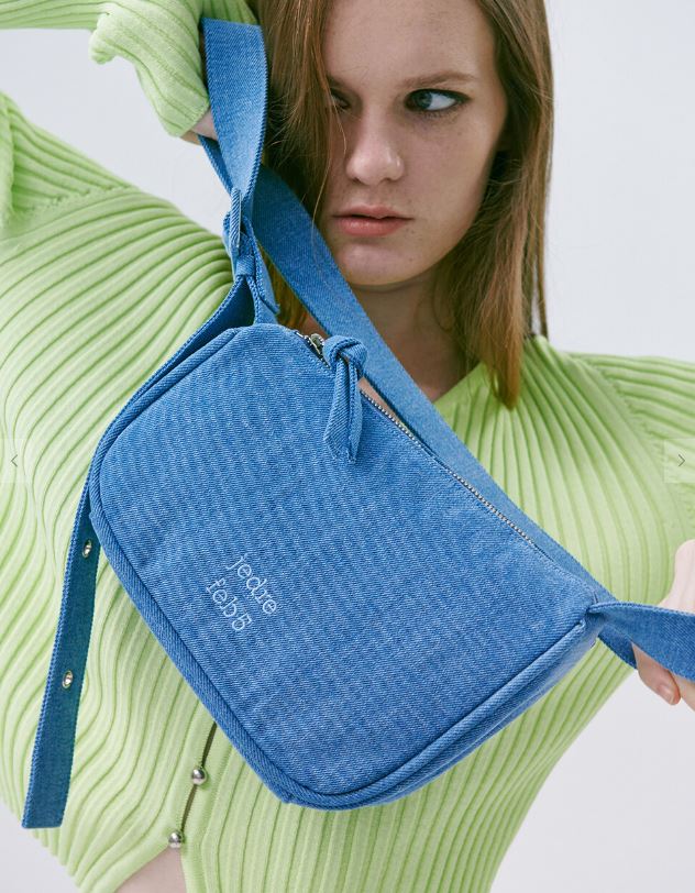 韓國JEDREFEB5 - Slant shoulder bag _ blue