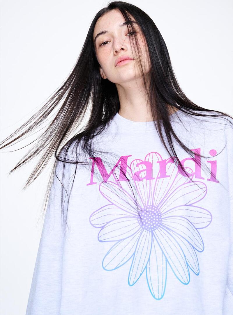 韓國MARDI MERCREDI - SWEATSHIRT FLOWERMARDI GRADATION